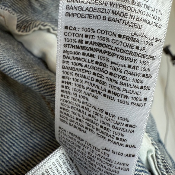 Gap Kids Girl Trucker Denim Jacket Blue Size 14-16 Snap Front Long Sleeve Casual - Picture 12 of 12